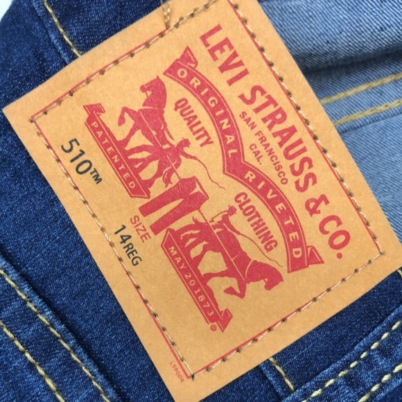 LIKE NEW GIRLS LEVI 510 SKINNY JEANS (GIRLS)14/26x28 🇺🇸 - Picture 4 of 11